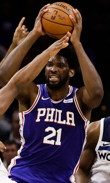 Embiid, Towns ejected as Sixers rout T'Wolves 117-95